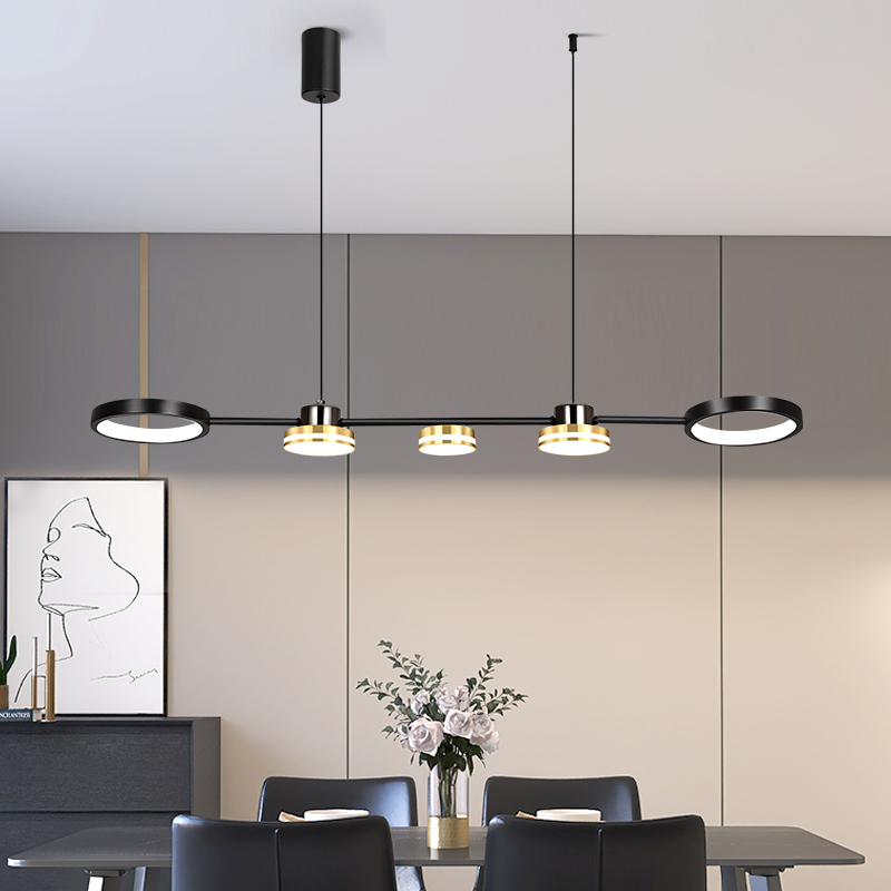 Commercial Kitchen Island - ثريا خطية طويلة حديثة ليد ،