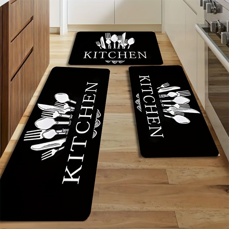 Kitchen Flooring Commercial - سجادة أرضية سوداء للمطبخ والحمام وغرفة