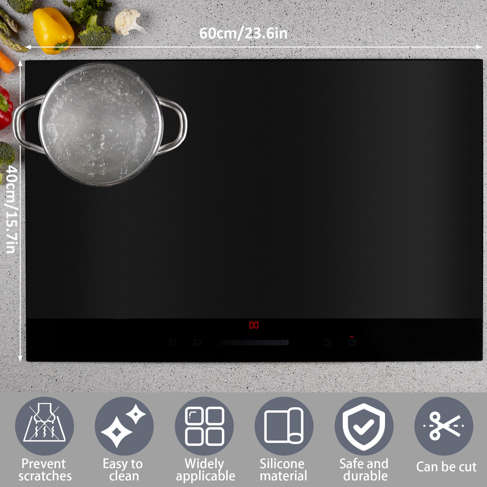 غطاء طباخ التعريفي سيليكون حصي - مراجعة Commercial Kitchen Induction وسعره