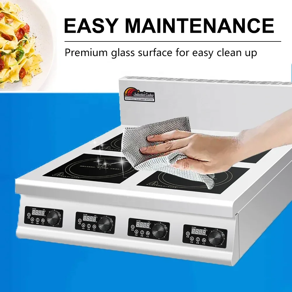 4 الموقد شقة الصناعية التجارية - مراجعة Commercial Kitchen Induction وسعره