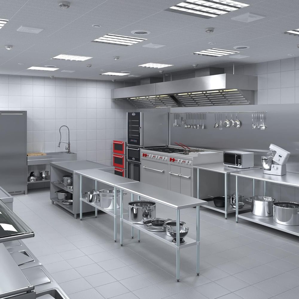 طاولة من الفولاذ المقاوم للصدأ - مراجعة Commercial Kitchen Prep Table وسعره