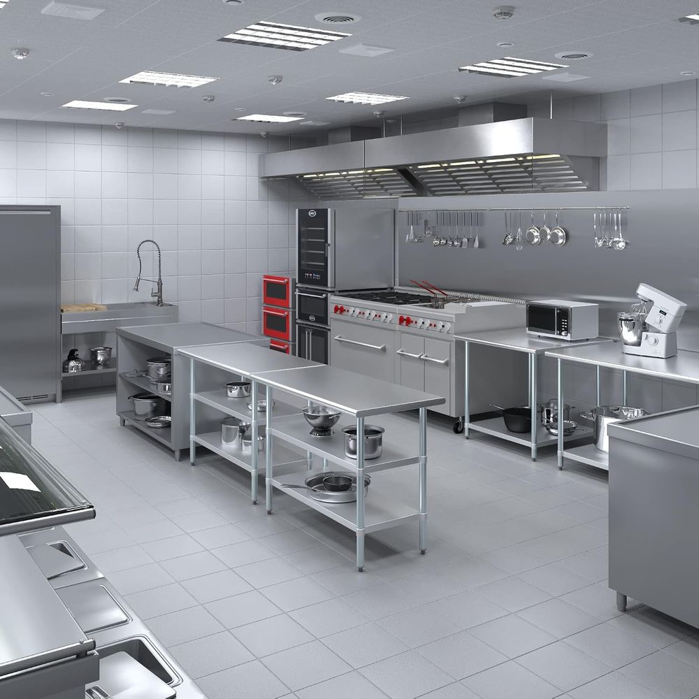 طاولة من الفولاذ المقاوم للصدأ - مراجعة Commercial Kitchen Prep Table وسعره