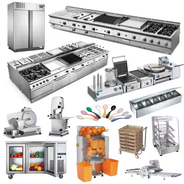 مجموعة معدات الوجبات السريعة ا - مراجعة Commercial Kitchen Layout Design وسعره